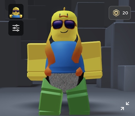 Yello weird looking penguin in roblox